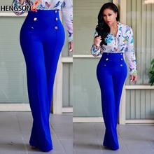 Calça feminina folgada, peça calça feminina cintura alta larga casual folgada 2024 - compre barato