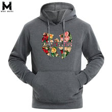 Inverno quente novo padrão irregular impresso algodão masculino hoodie marca de moda selvagem thread manguito manga longa hoodies dos homens 2024 - compre barato