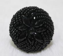 Frete grátis botões de 37mm pretos e contas de café botões decorativos de haste botões para roupas femininas 2024 - compre barato