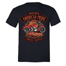 Camiseta masculina casual de verão, camiseta do orgulho americana para dirigir e pilotar motocicletas, rote 66, bikersexy 2024 - compre barato