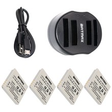 Baterías NB 4L NB4L + cargador Dual con Cable USB para Canon IXUS, 60, 65, 80, 75, 100, I20, 110, 115, 120, 130 IS, 117, 220, 225, 4 Uds. 2024 - compra barato