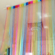 Rainbow Color Sweet String Line Curtain Door Window Decor Panel Room Divider Curtain String Curtain Strip Tassel Drape Decor 2024 - buy cheap