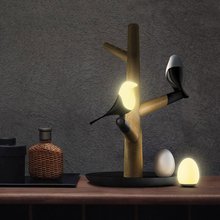 Светодиодный ночсветильник CHICLITS Magpie, USB-лампа с датчиком управления, настенная лампа, настольная лампа, мини 3 м, клей, птица, идеальный подарок, украшение 2024 - купить недорого