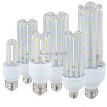 lampada E27 U Led Lamps SMD2835 220V 5W 7W 9W 12W 16W 23W 30W LED Lights Corn Bulb Glass Christmas Chandelier Candle Lighting 2024 - buy cheap