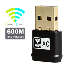 Беспроводной Wi-Fi адаптер AC600Mbps USB Wi-Fi сетевая карта RTL8811AU 2,4G 5G двухдиапазонный 802.11ac/a/b/g/n Wi-Fi адаптер Прямая поставка 2024 - купить недорого