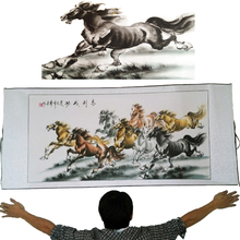 Free Shipping!High Quality Wall Art Home Decoration Framed Traditional "Horse Running" Chinese Impressionists Painting Big Size 2024 - buy cheap