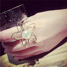 Faahion  Is Hollow-Out Flower Petals  Exaggerated Women Jewelry Rings Brand 2024 - buy cheap