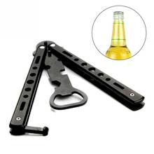1Pc Stainless Steel Bottle Opener Butterfly Knife Style Bar Supplies Beer Opener Multi-Purpose Trainer Tool #20 2024 - buy cheap