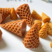 Lizun slime cone de sorvete diy, 6 peças de acessórios para enchimento de slime, resina em miniatura, para crianças, polímero de plasticine, presente 2024 - compre barato