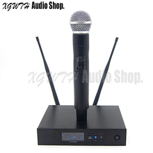 True Diversity UHF Wireless Microphone System QLXD4 BETA58A SM58 Dynamic Cardioid Handheld Mic for Stage Karaoke DJ 2024 - buy cheap