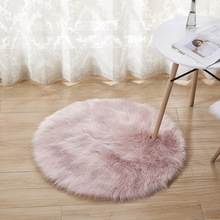 15 Colors Soft Faux Fur Wool Living Room Sofa Carpet Long Plush Carpets for Bedroom Chair Seat Sofa Cover Round Rugs 2024 - buy cheap