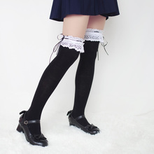 Princess sweet lolita stocking Japanese Sweet Academy Wind Cotton Stockings Lace Crossing Knee stockings fashion women WXL046 2024 - buy cheap