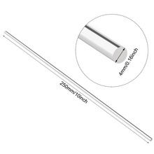 Uxcell Acrylic 4mm 8mm Round Rod 15x15 12x12 8x8 Square/Hexagon Rod Solid Plxi Glass Plastic Lucite PMMA Bar Stick 250mm Clear 2024 - buy cheap