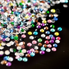 2016 New Fashion 2mm 1000Pcs/Bag Mixed Color Rhinestones Acrylic Nail Art Glitter Rhinestone Nail Tools DIY Decoration Beads N51 2024 - купить недорого