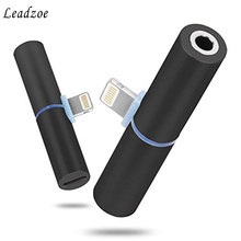 Leadzoe Conversor Relâmpago 2 em 1 Converter a 3.5mm Jack Adaptador de Áudio + para Relâmpago Para iPhone 7/7 Plus 8 X Fone De Ouvido 2024 - compre barato
