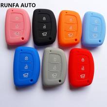 RUNFAAUTO Smart Key Remote FOB Shell Cover For Hyundai Creta Mistra Accent I10 Tucson Sonata Verna Elantra IX25 3Button Keyless 2024 - buy cheap