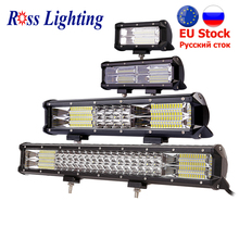 Barra de luz LED para trabajo todoterreno, Lámpara de trabajo de 9-34 pulgadas, 288W, 324W, para Tractor, barco, 4WD, 4x4, camión, SUV, ATV 2024 - compra barato