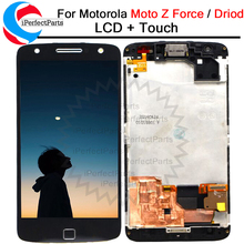 5.5'' For Motorola Moto Z Force Droid XT1650 LCD Display Touch Screen Digitizer with frame Replacement For Moto Z Force Droid 2024 - buy cheap