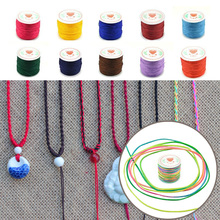 Nice Gifts 1Roll 45M x 0.8mm Nylon Chinese Knot String for Macrame Bracelet 17 Colors Braided Cord Thread String#40932 2024 - buy cheap