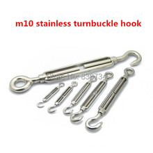 304 Stainless Steel m10 Turnbuckle Hook to Eye Wire Rope Tension 2024 - buy cheap