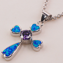 Blue Fire Opal 925 Sterling Silver Fashion Jewelry Pendant P118 2024 - buy cheap
