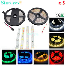 5 pcs SMD3528 SMD2835 60 LED/M RGB Strip 5M 300 LED DC12V IP65 Waterproof flash light tape LED Strip Light colorful lamp 2024 - buy cheap