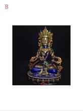 Chinese Cloisonne Handwork Carved Vajrasattva Bodhisattv Old Copper Statue 2024 - buy cheap