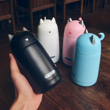 Cute Cat Thermos Cup Kids Thermo Mug Drinkware Child 330ML Water Bottle Stainless Steel Vacuum Flask Portable Leak-proof Tumbler 2024 - buy cheap
