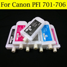 12 цветов/партия, чернильный картридж для Canon PFI706, для принтера Canon iPF9410 iPF8410 без чипов 2024 - купить недорого