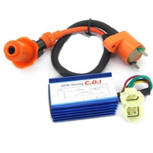 Motorcycle High Performance Racing Ignition Coil+CDI GY6 SCOOTER MOPED.139QMB 50cc -150CC Custom 2024 - buy cheap