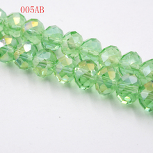 FLTMRH    sale 8mm AB Color 70pcs/lot Glass Beads DIY Cut Faceted Crystal Charm Spacer Rondelle Stand Beads Wholesale 2024 - buy cheap