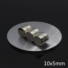 5Pcs 10 x 5 mm Rare Earth Neodymium Magnet Permanent N35 Small Round Super Strong Magnetic Magnets Disc For Craft Gallium Metal 2024 - buy cheap