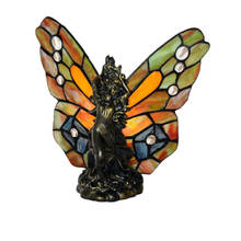 Novelty Gift Resin Sculpture Stained Glass Insect Butterfly LED Nightlight,Innovation Cute Kids Bed Night Light Lamp Lighting 2024 - buy cheap