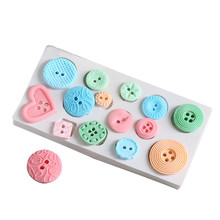 Cute Button Shape Fondant Cake Mold Candy Chocolate Silicone Molds Cookies Biscuits Mould Kitchen Baking Cake Decorating Tools 2024 - buy cheap