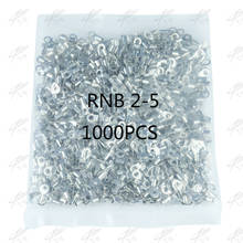 1000 pces RNB2-5 não-isolado anel terminal fio elétrico friso nu conector awg 16-14 2024 - compre barato