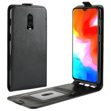 Funda de cuero para OnePlus 6T A6013 WIERSS, carcasa de cuero con tapa para OnePlus 6T A6013, OnePlus 6 A6003, funda Retro tipo billetera,> 2024 - compra barato