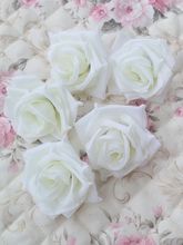 N. ° 2, nuevo Cabeza de flor rosa de rayón para decoraciones de boda, un diámetro de alrededor de 80mm, decoración de joyería artesanal, 50 Uds. 2024 - compra barato