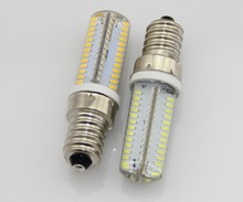 100pcs/lot E14 3014 SMD 104 pcs LED Crystal Chandeliers 12W AC110V 220V Corn LED bulb Cool White/Warm White Replace Halogen Lamp 2024 - buy cheap