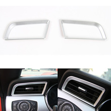 2Pcs/set Car Dashboard Left and Right Air Vent Frame Trim Cover Styling Fit For Ford Mustang 2015 2016 ABS Accessories 2024 - buy cheap