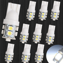 Universal 10Pcs/set White Car Lights 10 LED 1210 SMD T10 W5W Bulb Wedge Side Light Bulb Lamp Ultra Car Accessories 2024 - buy cheap