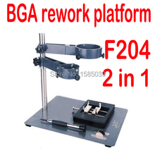free shipping cell Phone Laptop BGA Rework Reballing Station Hot Air Gun Clamp Jig NT F204 bga stencils Fixtures 2024 - buy cheap