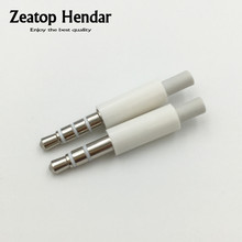 10Pcs Mini 3.5mm Stereo Male Headset Jack 3Pole 4 Pole 3.5 mm Audio Plug Adaptor Connector for Iphone White 2024 - buy cheap