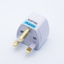 Universal 3Pin UK HK AC Travel Power Plug US/EU/AU To UK/HK 3 Pin Socket Convert Converter Plug Adapter for Travel Use 2024 - купить недорого