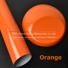 10/20/30/40/50/60x152CM Orange Glossy Vinyl Car Decal Wrap Sticker Glossy Film Wrap Retail For HOOD Roof Motorcycle Sticker 2024 - buy cheap