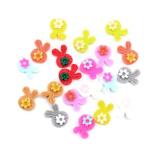 100pcs 12x9mm Mixed Resin Rabbit Decoration Crafts Flatback Cabochon Embellishments For Scrapbooking Beads Diy Accessories 2024 - buy cheap