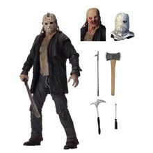 NECA 2009 Deluxe Edition Friday  JASON VOORHEES PVC Action Figure Toy Doll 18cm 2024 - buy cheap
