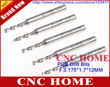 10pcs/lot 3.175*1.7*12mm Carbide Tools, PCB Bits, Mini Drill Bits, CNC Router Tool Cutters, End Mill Needles 2024 - buy cheap