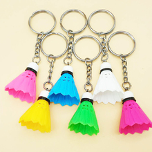 Creative Mini Badminton Keychain Cute Shuttlecock Key Chains PVC Keyring Colorful Car Holder Bag Pendant Jewelry Club Gifts 2024 - buy cheap