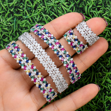 GODKI Luxury Trendy Saudi Arabia Bangle Ring Jewelry Set For Women Wedding Cubic Zircon Crystal CZ aretes de mujer modernos 2019 2024 - buy cheap