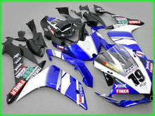 Kit de carenagem, branco, azul e preto, para yamaha, yzfr1 07, 08, yzf, r1 2007, 2008, yzf1000, yzfr1, 07, 08, conjunto de carenagem com presentes, yg35 2024 - compre barato